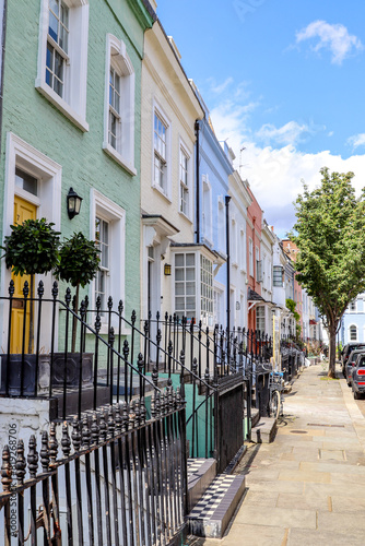 Photography Colorful houses in London, England