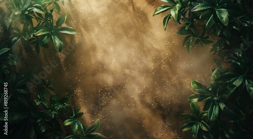Man Walking Through Jungle With Plants in Background