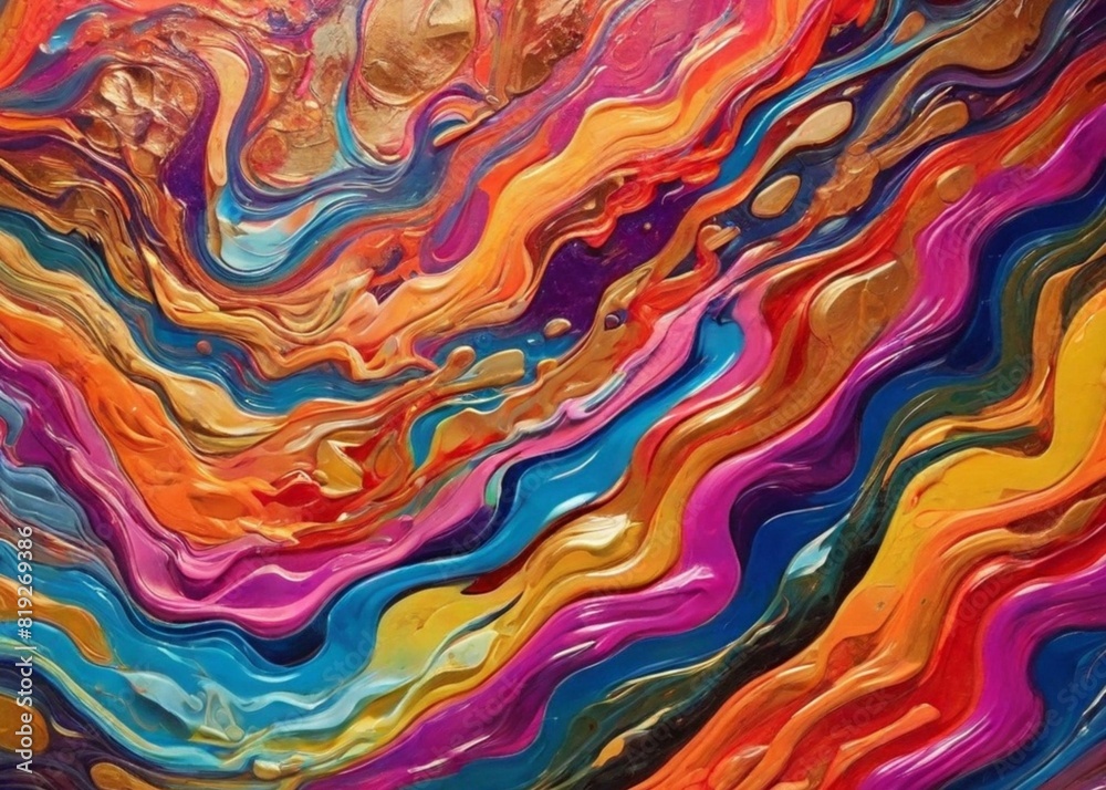 abstract colorful background, Psychedelic Strong and Varnished Colors