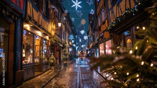The city of Colmar is decorated for Christmas. © Emil