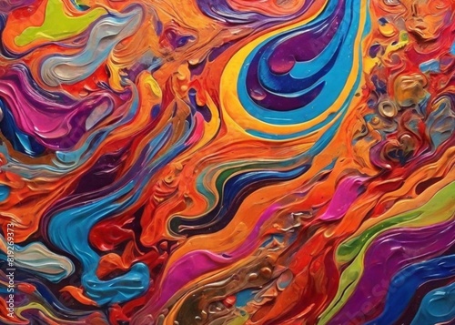 abstract colorful background, Psychedelic Strong and Varnished Color