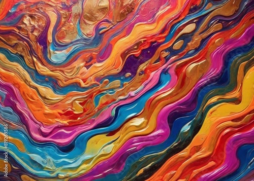 abstract colorful background, Psychedelic Strong and Varnished Colors