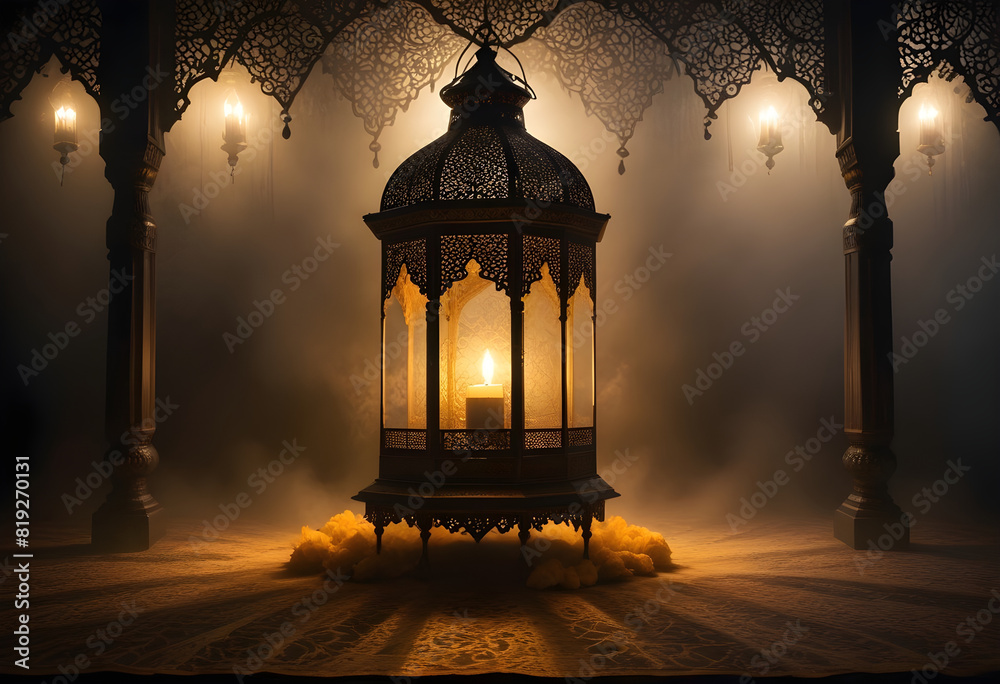 lantern in the night