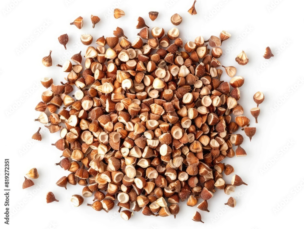 Buckwheat isolated on white background Buckwheat isolated on white background