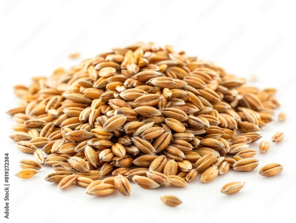 Einkorn isolated on white background Einkorn isolated on white background
