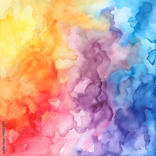 Vibrant Watercolor Gradient Background with Abstract Flow