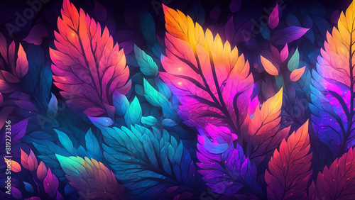Abstract fantasy wallpaper with botanical flower special background design © Akash Ai7