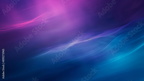 Smooth purple blue black grainy gradient backdrop poster. Website menu sport banner background. © Furkan