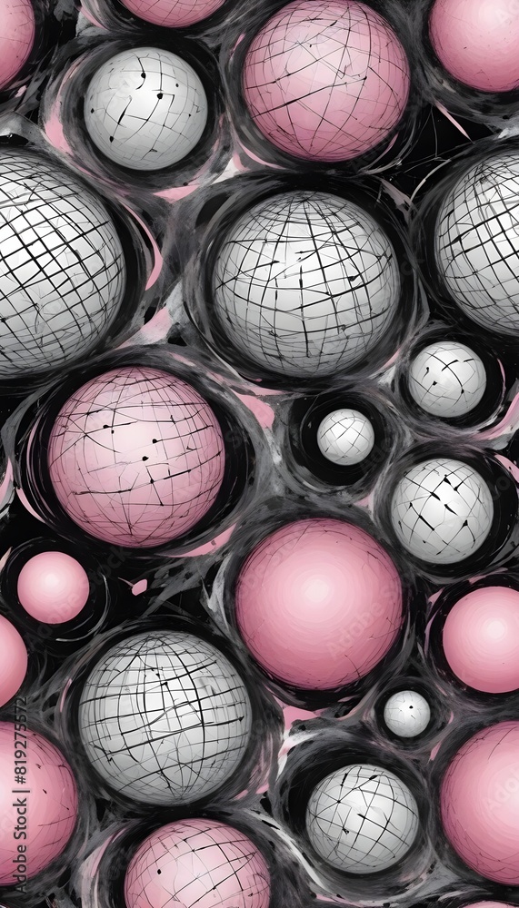 grid like arrangement of abstract spherical wallpaper. grid like arrangement of abstract spherical wallpaper.