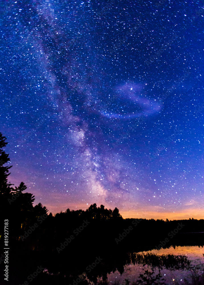 Fototapeta premium Milky way starry night