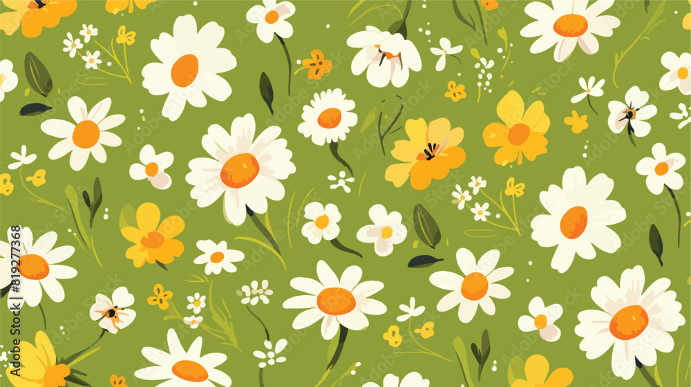 vector easter holiday seamless pattern with spring