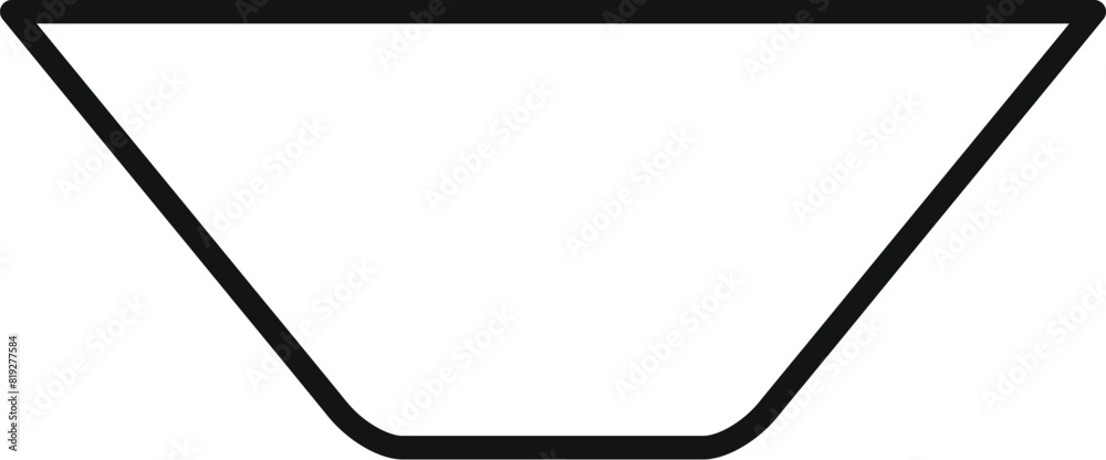 Minimalistic black and white image showing the outline of a triangle Minimalistic black and white image showing the outline of a triangle