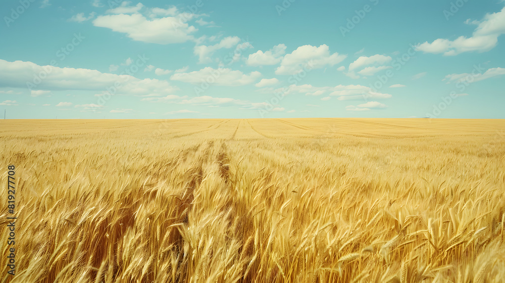 A vast expanse of golden barley stretched as far as the eye could see