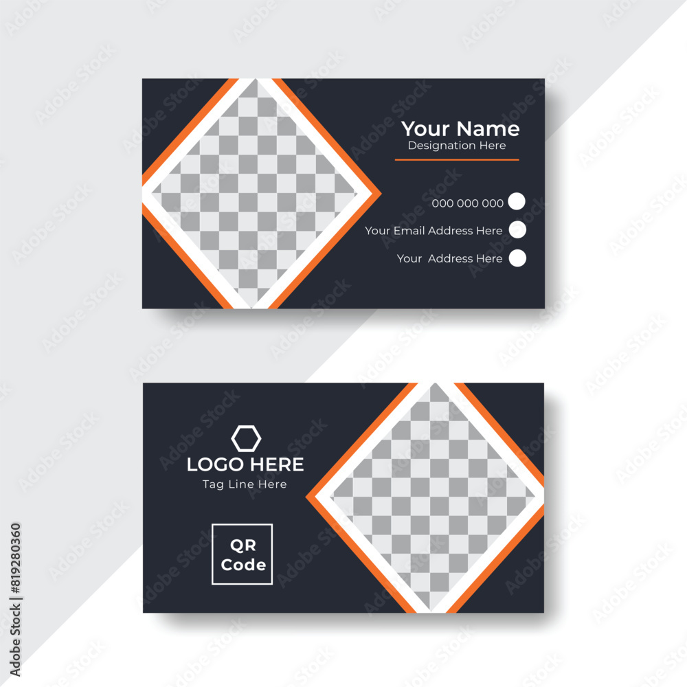 Modern Creative And Clean Business Card Design, Double-sided Visiting Card, Vector design,Print ready, Black
Modern Creative And Clean Business Card Design, Double-sided Visiting Card, Vector design,Print ready, Black