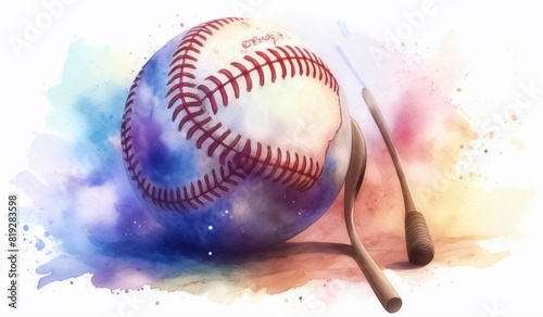 Wallpaper Mural baseball and bat Torontodigital.ca