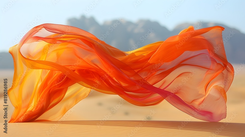Silk Scarf, Vibrant And Free, Dances On The Desert Breeze Silk Scarf, Vibrant And Free, Dances On The Desert Breeze