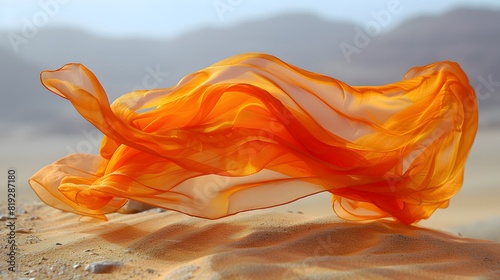  the desert, a silk scarf appears as if conjured by magic photo