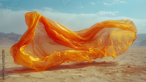  the desert, a silk scarf appears as if conjured by magic photo