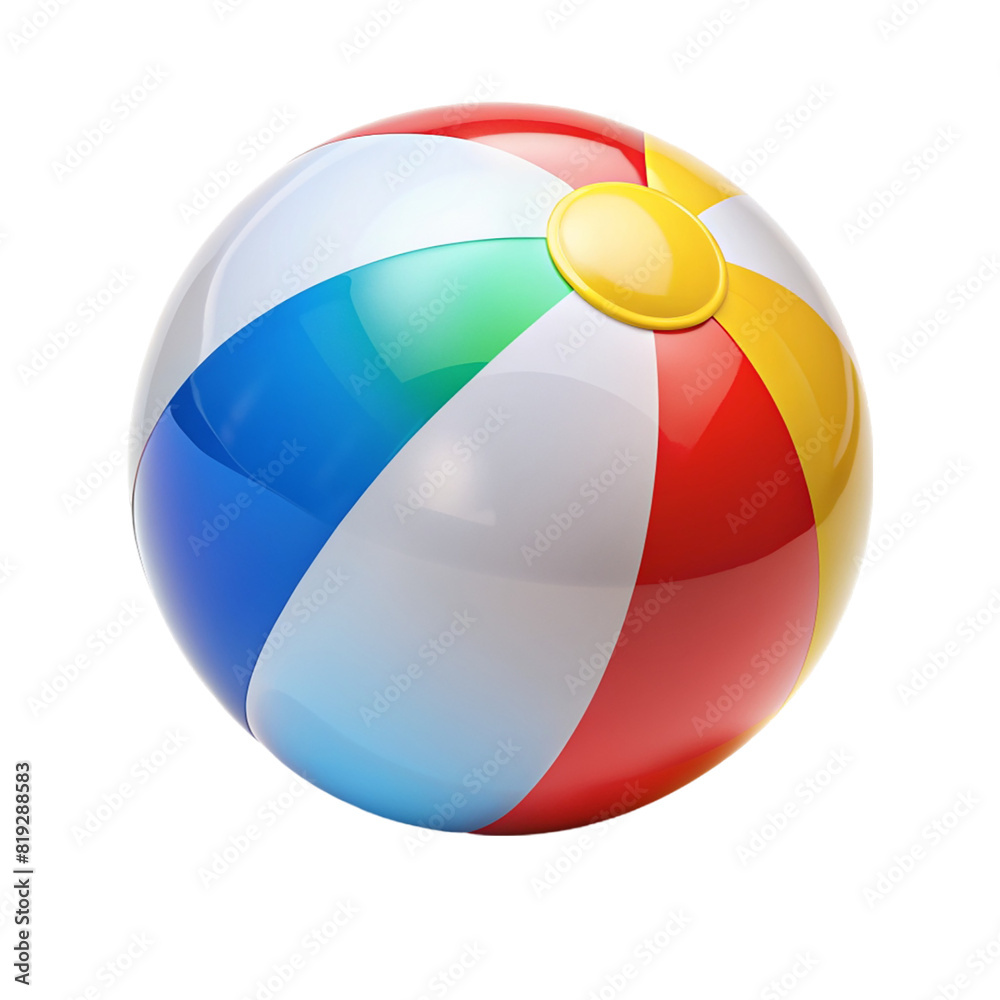 Beach ball Isolated on transparent background Beach ball Isolated on transparent background