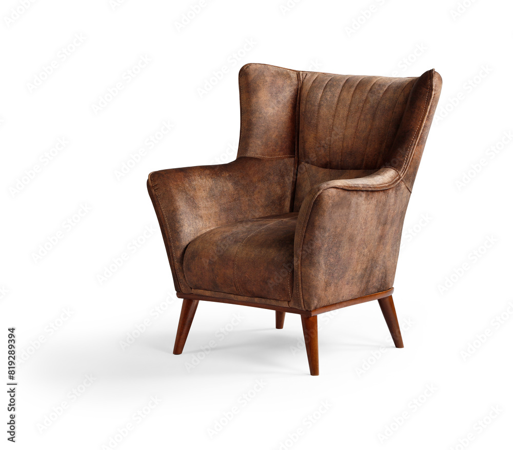 armchair isolated on white background . armchair isolated on white background .