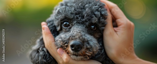 Person Holding Black Poodle