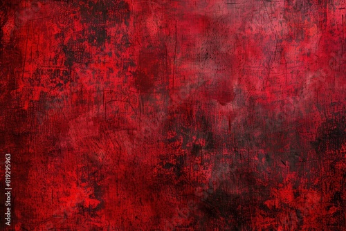 Dark red canvas grungy background or texture - Generative ai