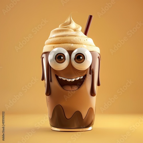 Cute Cartoon Chocolate Shak...