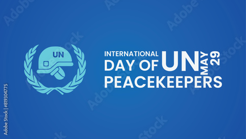 Vector graphic of a helmet and world map, perfect for International Day, UN peacekeepers, celebrations, greeting cards, and more.