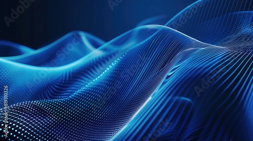 Blue Technology Network Background, abstract digital tech banner background. copy space