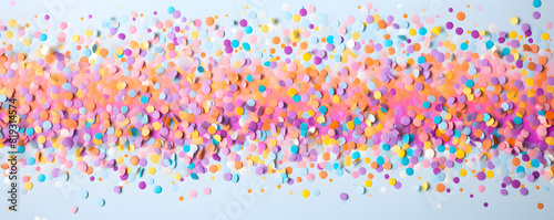 Vector scattered varicolored motley confetti
