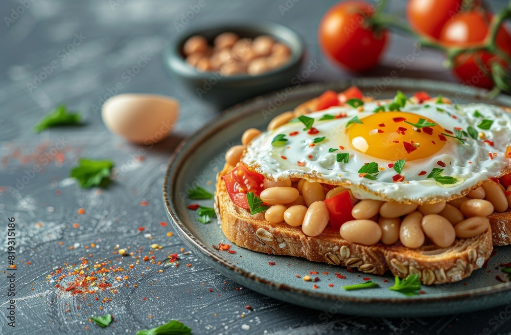Toast With Beans and Egg Toast With Beans and Egg