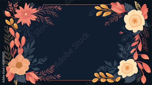 Vector template of a paper sheet poster picture fra photo
