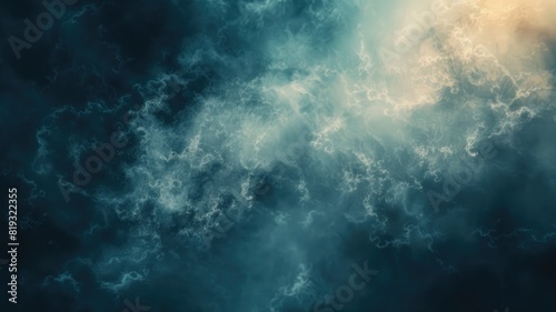 Abstract cloud-like textures blending in dark and light shades photo