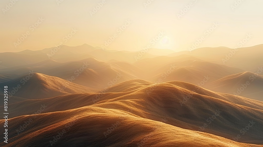 Abstract Landscape Photography, minimalistic shapes, soft blur beige colors, 4k Resolution