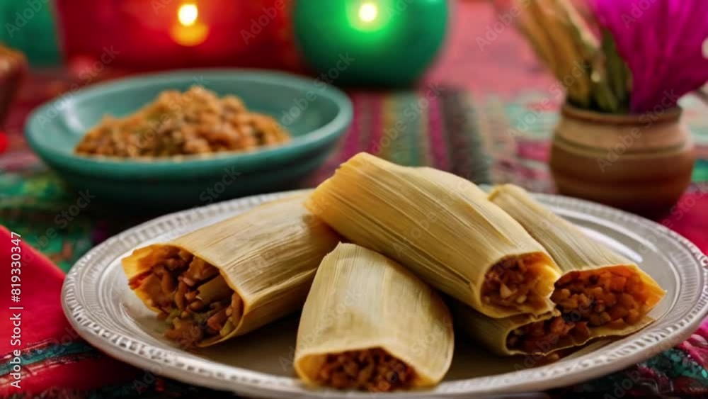 tamales on serving plate Home made on the party table of cinco de mayo, christmas, easter, created with generative ai
tamales on serving plate Home made on the party table of cinco de mayo, christmas, easter, created with generative ai