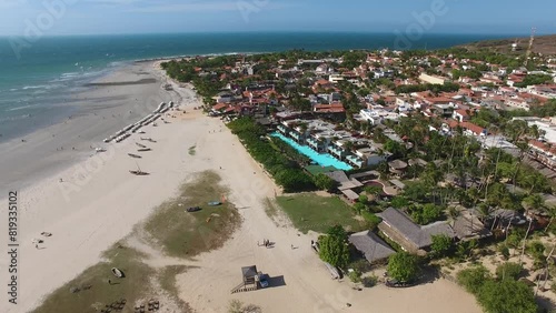 Aerial view of Jericoacoara Beach - Jijoca de Jericoacoara, Ceará, Brazil photo