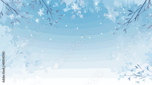 winter background template with abstract fresh blue © Sofi