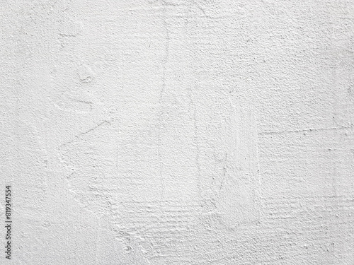 White plaster on the wall background texture.