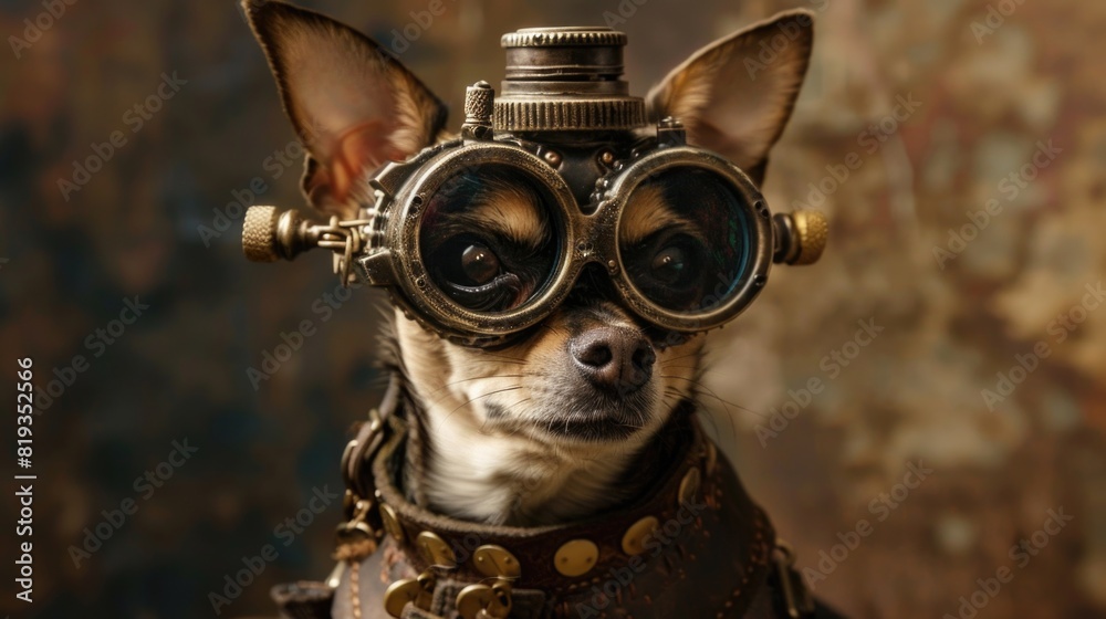 Steampunk Chihuahua.
