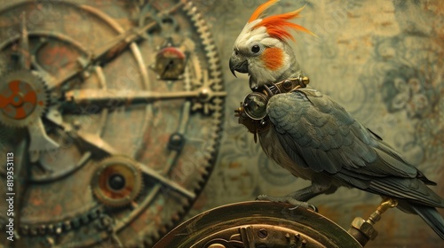 Steampunk Cockatiel