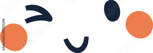 Cartoon Character Blinking Face