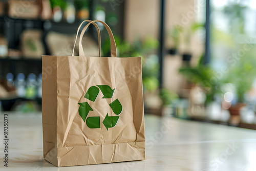 Use of paper bags in supermarkets.
