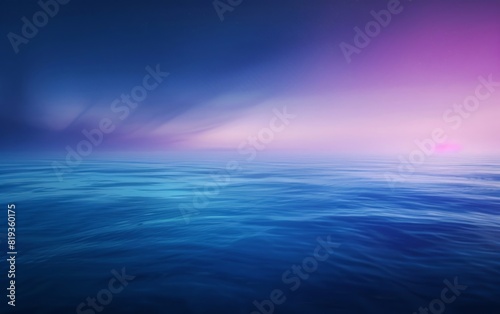 Smooth gradient of blue to purple  creating a serene  deep cosmic effect.