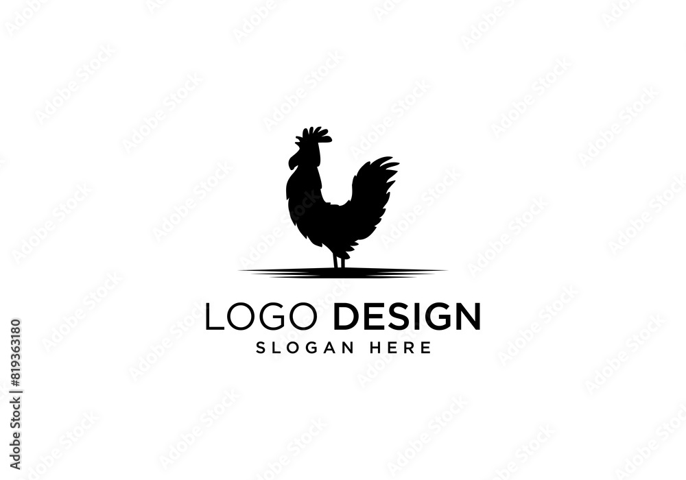 Obraz premium vector illustration Chicken abstract logo