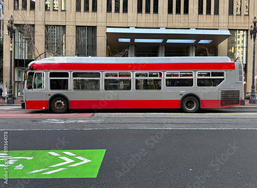 Metro bus in San Francisco California