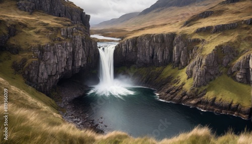 Traumhafte cinematische irische Landschaft 