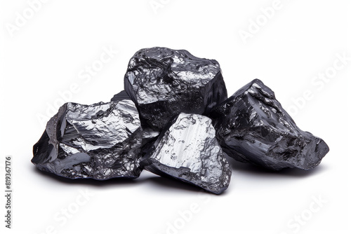 ruthenium isolated on white background