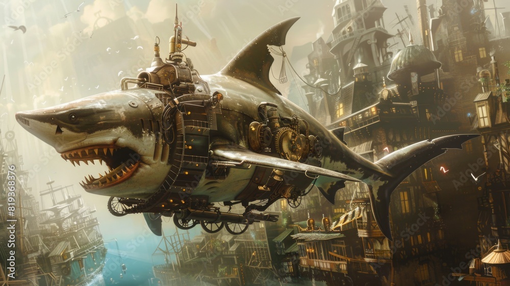 Steampunk Shark Steampunk Shark