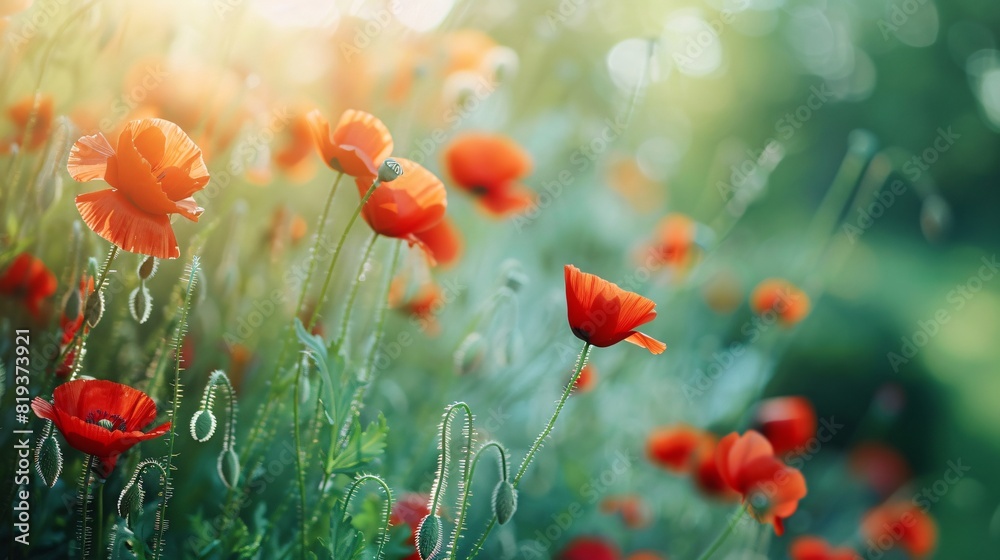 Obraz premium field of poppies