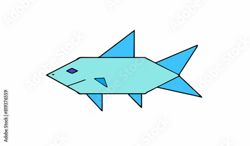 fish with blue fins